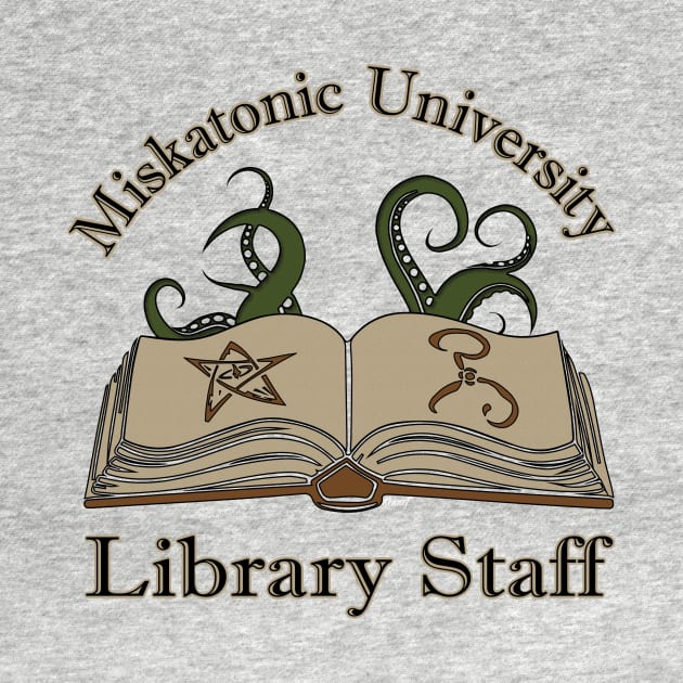 Cthulhu Tee - Miskatonic Library Staff by KennefRiggles